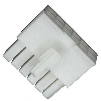 12 Position Rectangular Housing Connector Plug White 0.163