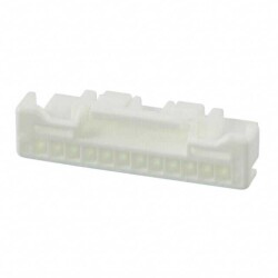 12 Position Rectangular Housing Connector Plug White 0.079