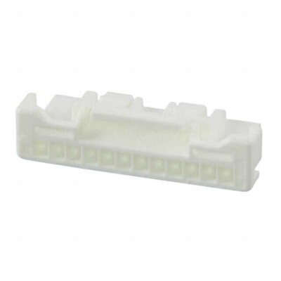 12 Position Rectangular Housing Connector Plug White 0.079