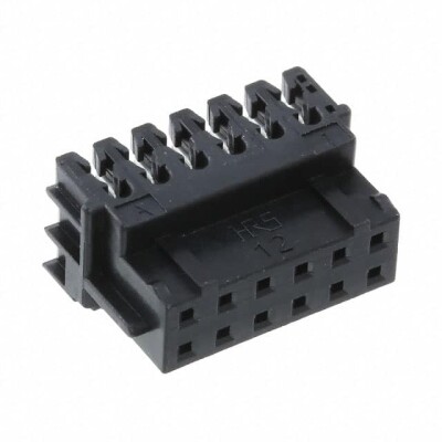 12 Position Rectangular Receptacle Connector IDC Tin 26 AWG - 1