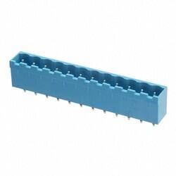 12 Position Terminal Block Header, Male Pins, Shrouded (4 Side) 0.200