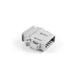 12 Rectangular Connectors - Housings Plug Gray - Amphenol Sine Systems Corp