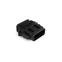 12 Rectangular Connectors - Housings Plug Black - Amphenol Sine Systems Corp