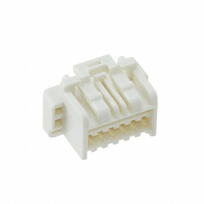 12 Rectangular Connectors - Housings Plug Beige 0.059
