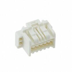12 Rectangular Connectors - Housings Plug Beige 0.059