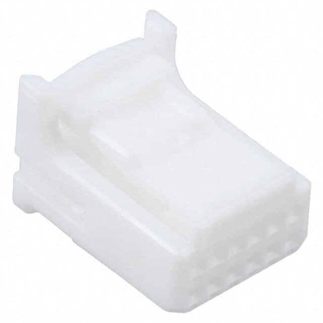 12 Rectangular Connectors - Housings Plug Natural 0.087" (2.20mm)
