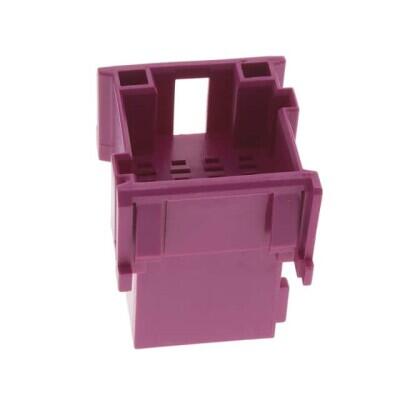 12 Rectangular Connectors - Housings Plug Purple 0.197