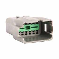 12 Rectangular Connectors - Housings Receptacle Gray - Amphenol Sine Systems Corp