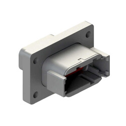 12 Rectangular Connectors - Housings Receptacle Gray - Amphenol Sine Systems Corp