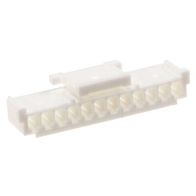 12 Rectangular Connectors - Housings Receptacle Natural 0.079