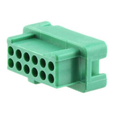 12 Rectangular Connectors - Housings Receptacle 0.049
