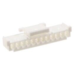 12 Rectangular Connectors - Housings Receptacle Natural 0.079