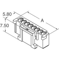 12 Rectangular Connectors - Housings Receptacle Natural 0.079