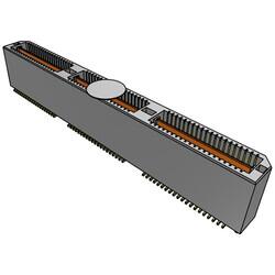 120 Position Connector Header, Outer Shroud Contacts Surface Mount Gold - Samtec Inc.