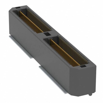 120 Position Connector Header, Outer Shroud Contacts Surface Mount Gold - 2