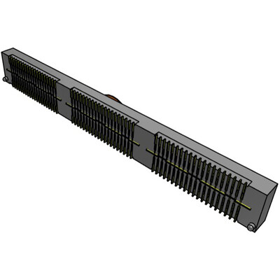 120 Position Connector Receptacle, Center Strip Contacts Surface Mount Gold - 2