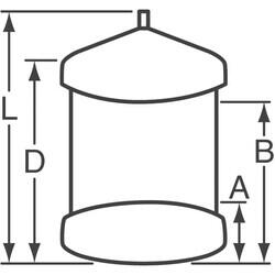 120µF Tantal Kapasitör / Kondansatör Conformal Coated 20V 2824 (7260 Metric) 140mOhm - 2