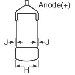 120µF Tantal Kapasitör / Kondansatör Conformal Coated 20V 2824 (7260 Metric) 140mOhm - 4