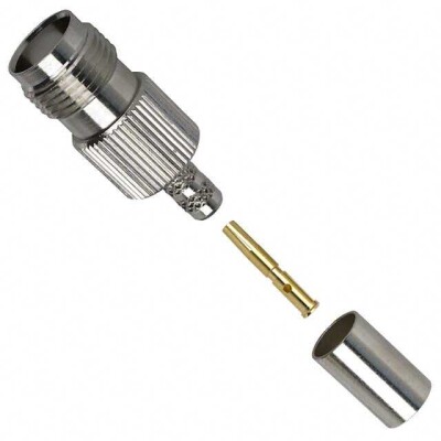 TNC Connector Jack, Female Socket 50 Ohms Free Hanging (In-Line) Crimp - 1