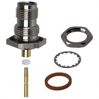 TNC Connector Jack, Female Socket 50 Ohms Panel Mount Solder - 1