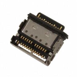 USB-C (USB TYPE-C) USB 3.2 Gen 2 (USB 3.1 Gen 2, Superspeed + (USB 3.1)) Receptacle Connector 24 Position Surface Mount, Right Angle; Through Hole - Amphenol ICC (Commercial Products)