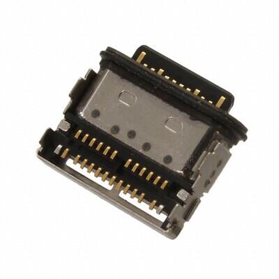 USB-C (USB TYPE-C) USB 3.2 Gen 2 (USB 3.1 Gen 2, Superspeed + (USB 3.1)) Receptacle Connector 24 Position Surface Mount, Right Angle; Through Hole - 1