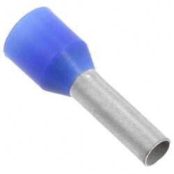 Blue Wire Ferrule Connector DIN 14 AWG (2.50mm²) Single Wire - TE Connectivity AMP Connectors