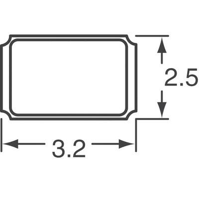12MHz ±30ppm Crystal 10pF 120 Ohms 4-SMD, No Lead - 2