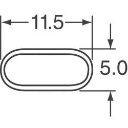 12MHz ±30ppm Crystal 12pF 40 Ohms HC-49/US - 5