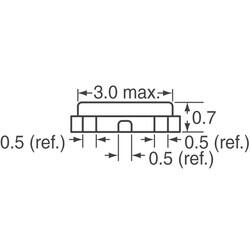 12MHz Ceramic Resonator Built in Capacitor 33pF ±0.2% 30 Ohms -20°C ~ 80°C Surface Mount - 3