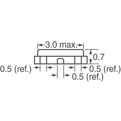 12MHz Ceramic Resonator Built in Capacitor 33pF ±0.2% 30 Ohms -20°C ~ 80°C Surface Mount - 3