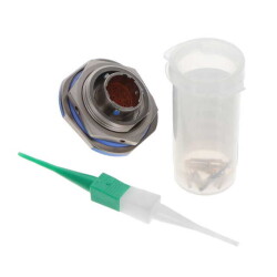 13 Position Circular Connector Receptacle, Male Pins Crimp - Amphenol Aerospace Operations