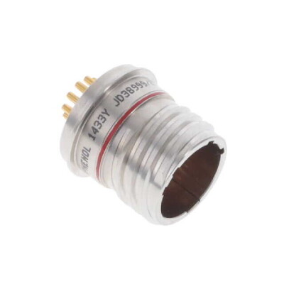 13 Position Circular Connector Receptacle, Male Pins Solder Cup - 1