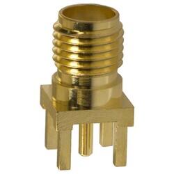 SMA Connector Jack, Female Socket 50Ohm Through Hole Solder - Amphenol RF