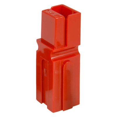 1 Position Blade Type Power Housing Connector Non-Gendered, Self Mating Red - 1