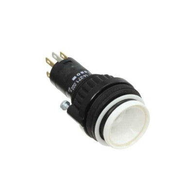 Pushbutton Switch DPST-NO/NC Standard Panel Mount, Front - 1