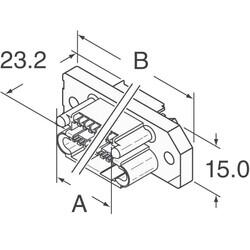 14 Connector Blindmate, Fixed, Non-Gendered Panel Mount Black Mini-Drawer - TE Connectivity AMP Connectors (1)