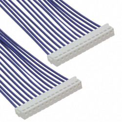 14 Position Cable Assembly Rectangular Socket to Socket, Reversed 0.333' (101.60mm, 4.00