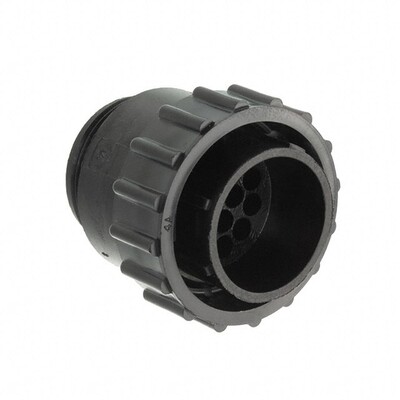 14 Position Circular Connector Plug Housing Free Hanging (In-Line) Coupling Nut - 1