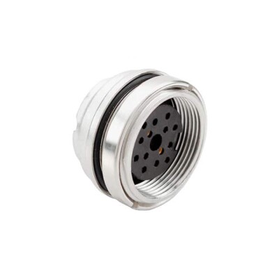 14 Position Circular Connector Receptacle, Female Sockets Solder Cup - 1