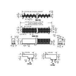 14 Position Receptacle Connector Surface Mount - 3