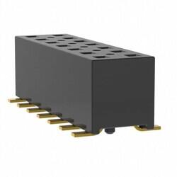 14 Position Receptacle, Pass Through Connector Surface Mount - 1