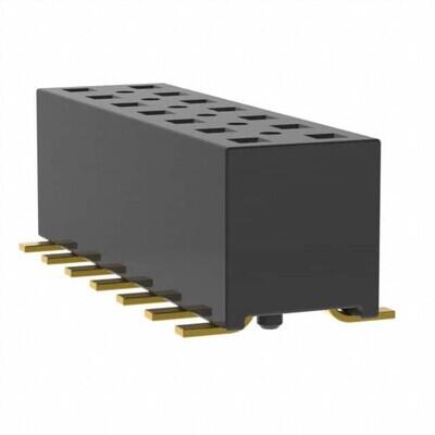 14 Position Receptacle, Pass Through Connector Surface Mount - 1