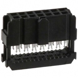 14 Position Rectangular Receptacle Connector IDC Gold or Gold-Palladium 26-28 AWG - TE Connectivity AMP Connectors