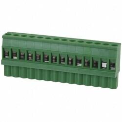 14 Position Terminal Block Plug, Female Sockets 0.200