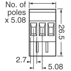 14 Position Terminal Block Plug, Female Sockets 0.200