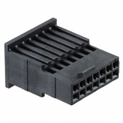 14 Rectangular Connectors - Housings Insulator Black 0.050