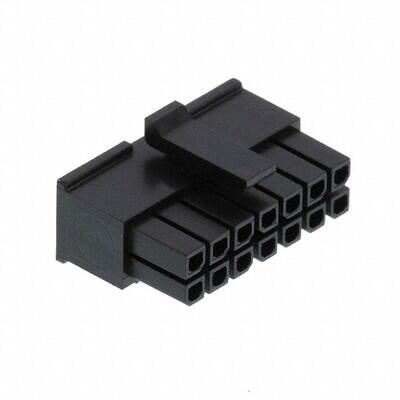 14 Rectangular Connectors - Housings Receptacle Black 0.118
