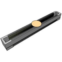 140 Position Connector Socket, Center Strip Contacts Surface Mount Gold - Samtec Inc.