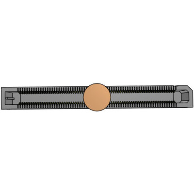 140 Position Connector Socket, Center Strip Contacts Surface Mount Gold - 2